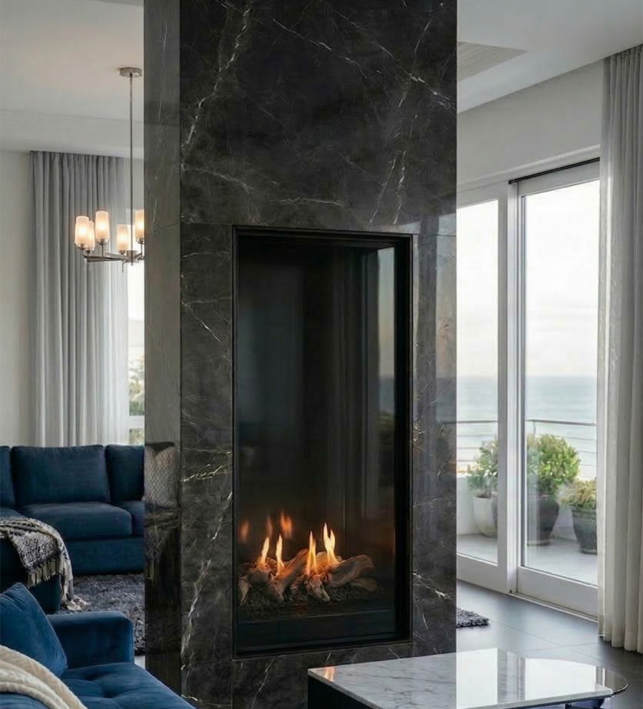 SAfire Pureview Skyline 600 Flueless Gas Fireplace